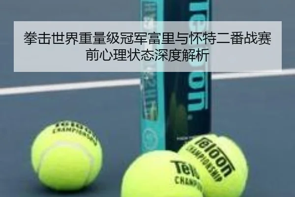 拳击世界重量级冠军富里与怀特二番战赛前心理状态深度解析（B SPORTS）